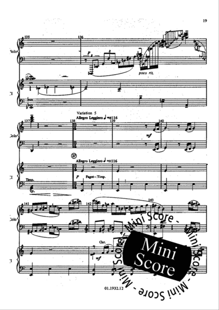 Concert Variations Concert Band scores gallery preview page 21