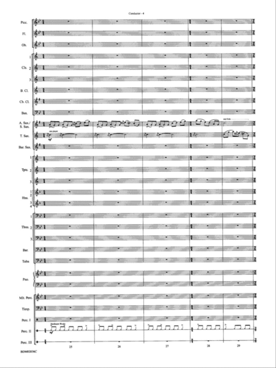 Northwoods: Of Might and Mettle: Score Concert Band scores gallery preview page 6