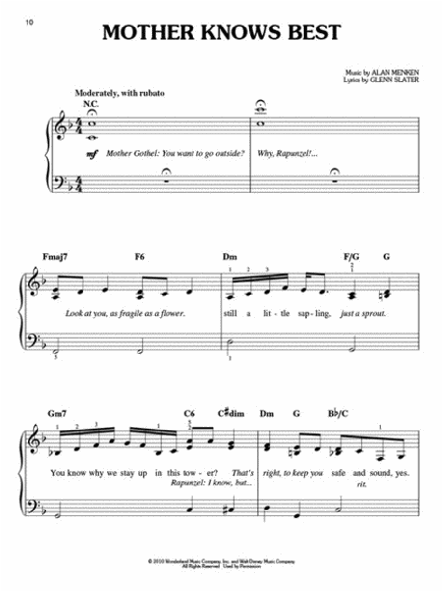 Tangled Tangled Easy Piano scores gallery preview page 4