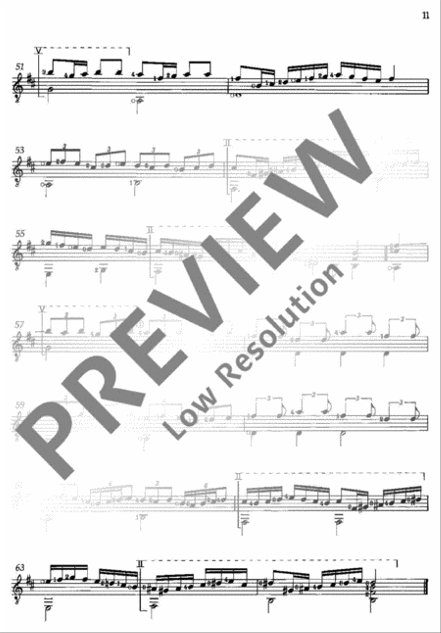 Anthology of Selected Pieces Classical Guitar scores gallery preview page 16