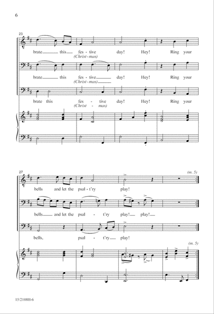 Throw Open Your Shutters! 3-Part scores gallery preview page 6