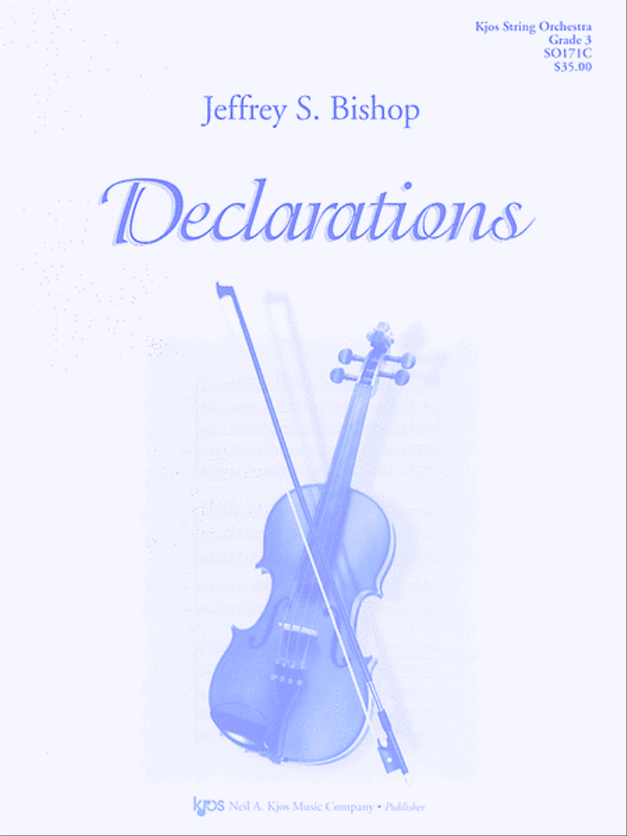 Declarations String Orchestra scores gallery preview page 1