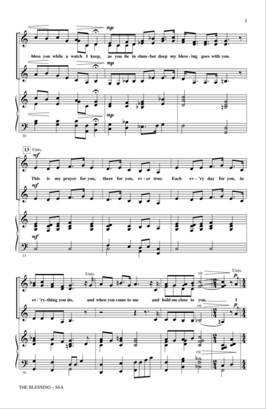 The Blessing (arr. John Purifoy) SSA scores gallery preview page 2