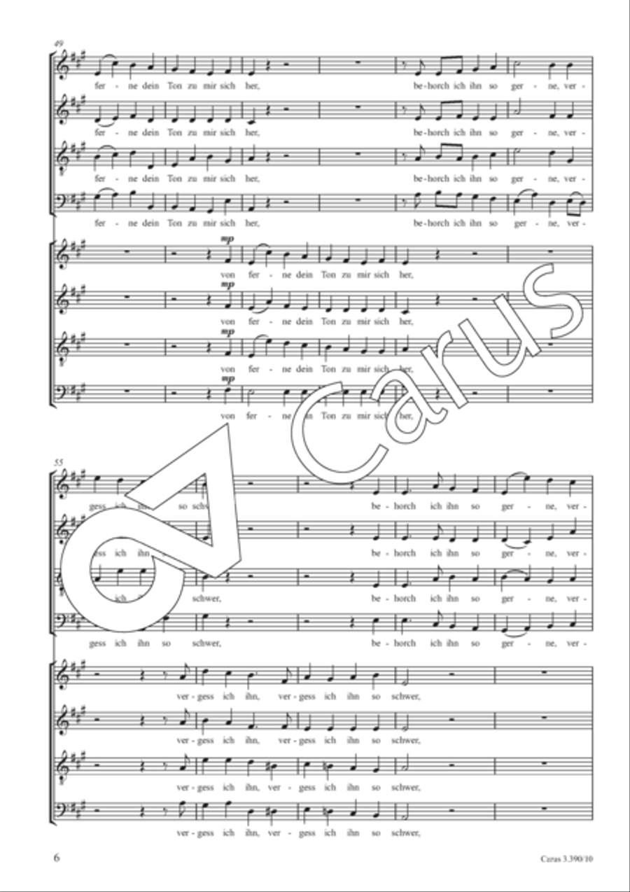 Mein Herz und deine Stimme 4-Part scores gallery preview page 7