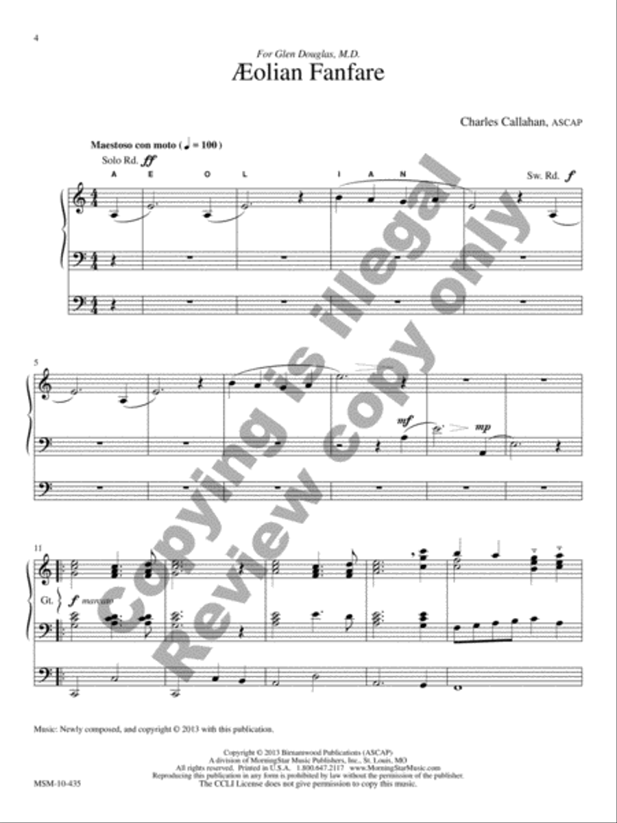 Alleluia Organ scores gallery preview page 3
