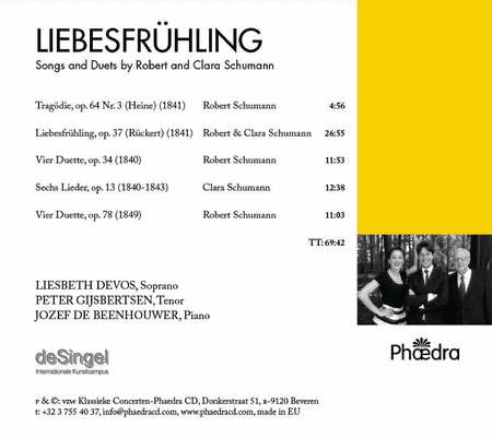 Liebesfruhling - Songs and Duets by Robert & Clara Schumann