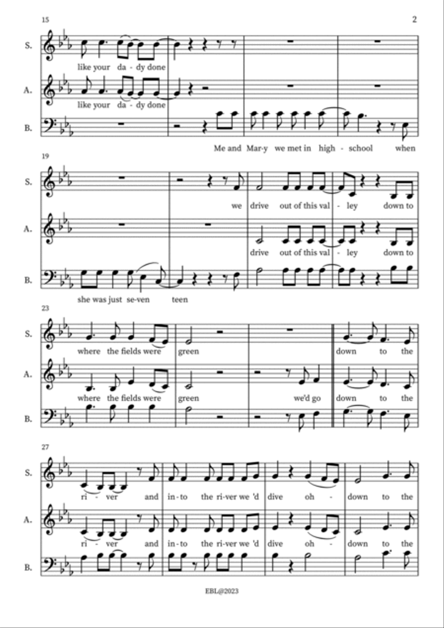 The River 3-Part scores gallery preview page 2