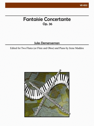 Book cover for Fantasie Concertante for Two Flutes and Piano