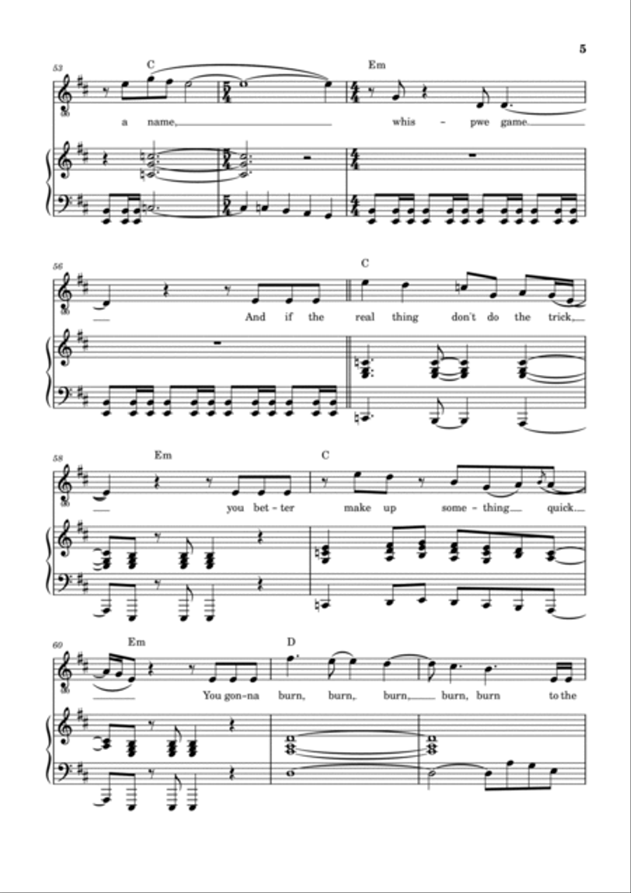 Barracuda Piano, Vocal, Guitar scores gallery preview page 6
