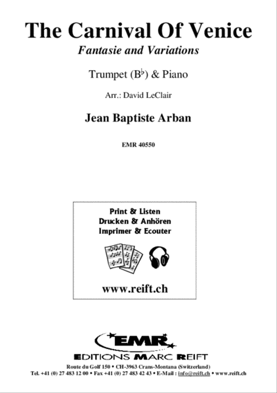 The Carnival Of Venice The Carnival Of Venice Trumpet Solo scores gallery preview page 2