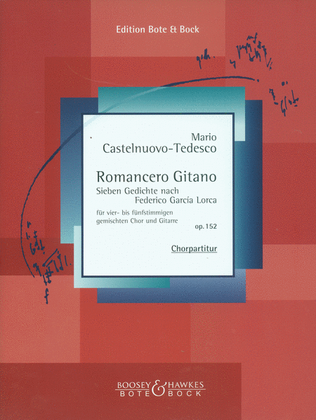Book cover for Romancero Gitano, Op. 152