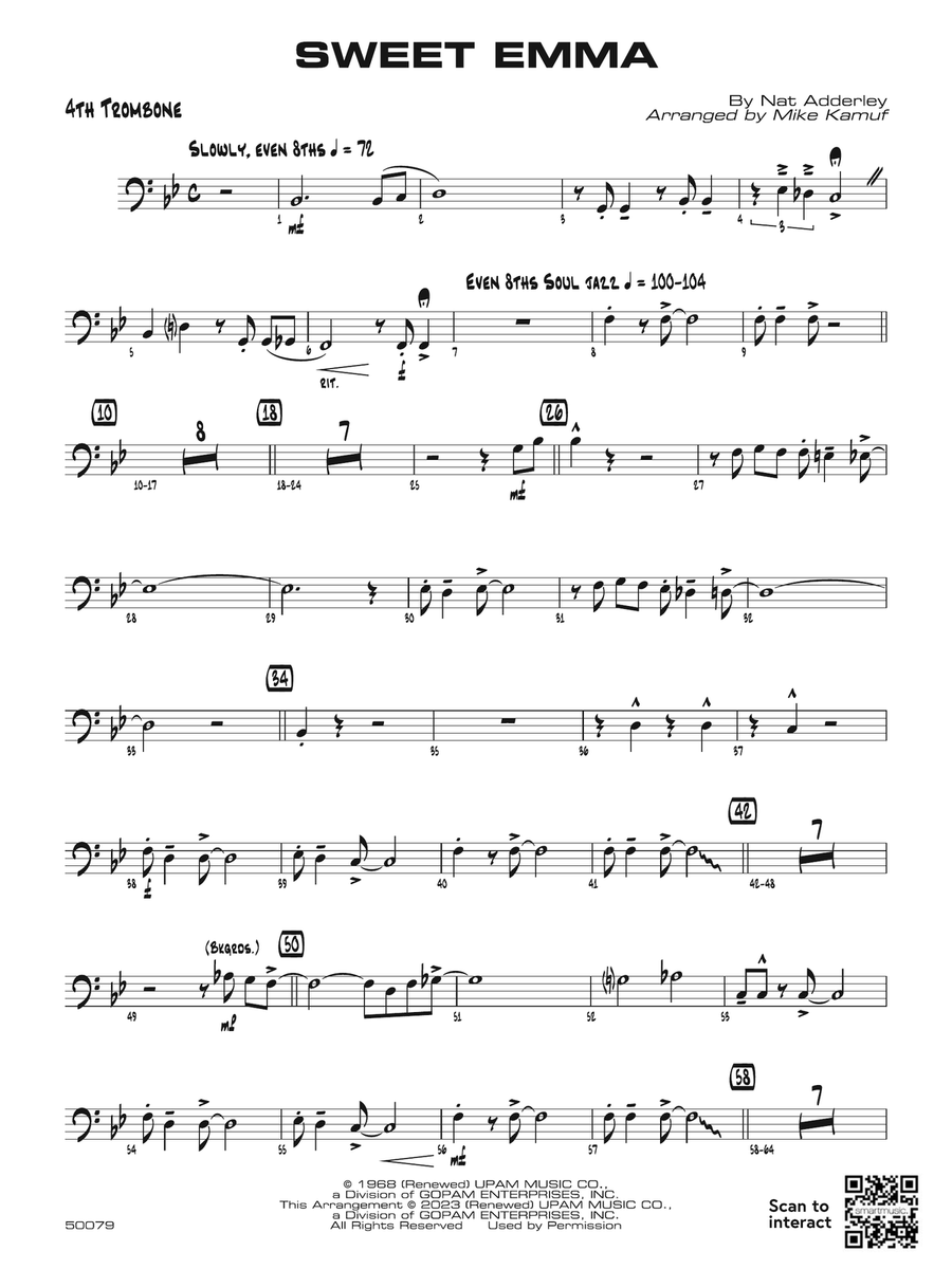 Sweet Emma: 4th Trombone