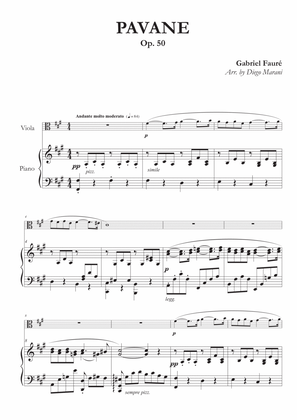 Pavane for Viola and Piano