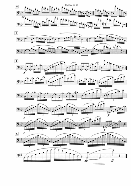 Caprice no. 24 for solo euphonium (Paganini)