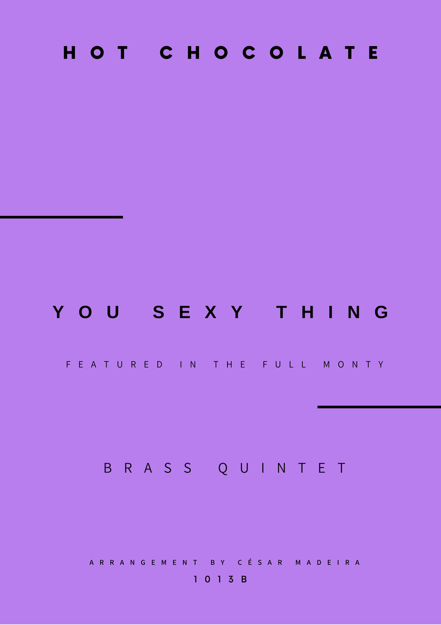 You Sexy Thing You Sexy Thing Brass Quintet scores gallery preview page 1