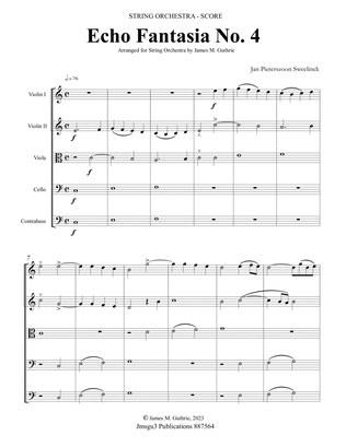 Sweelinck: Echo Fantasia No. 4 for String Orchestra