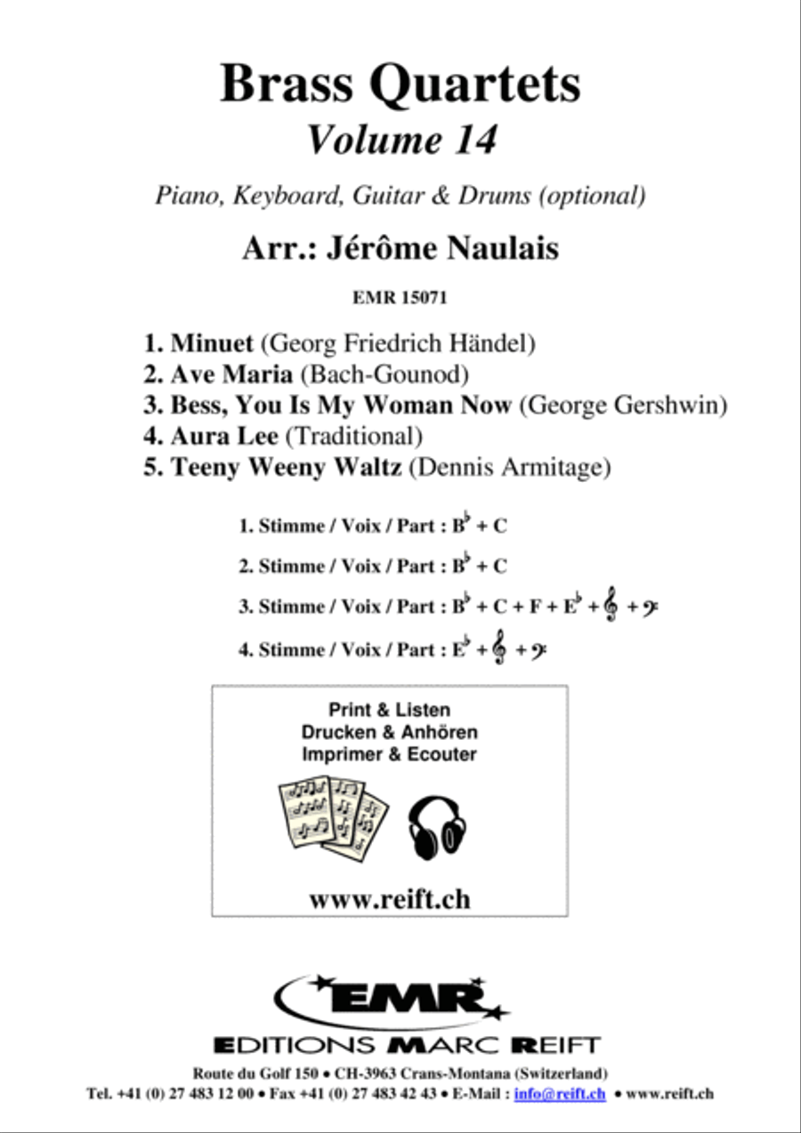 Brass Quartets Vol. 14 Brass Ensemble scores gallery preview page 2