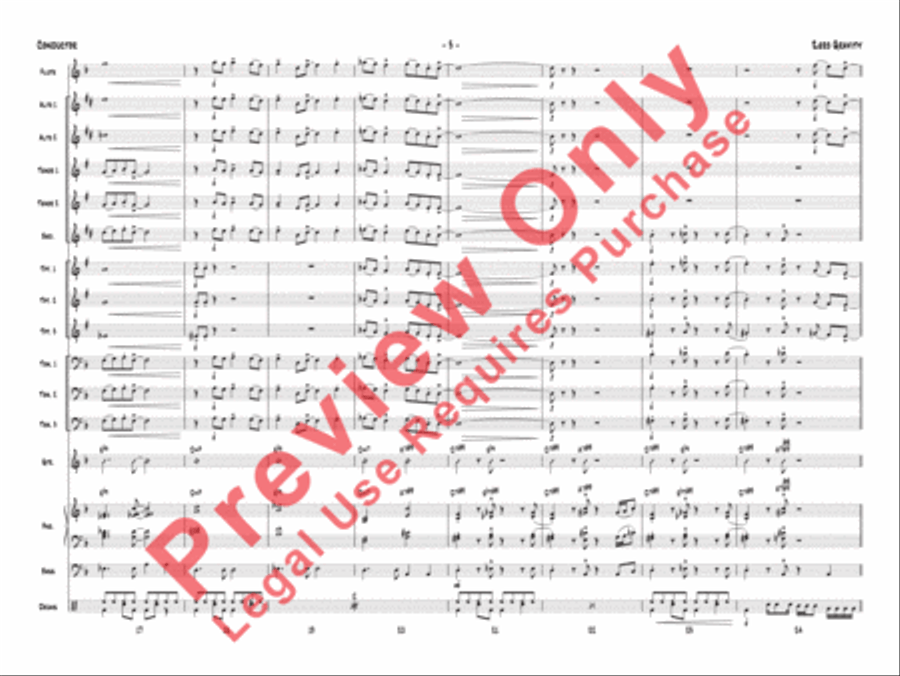 Zero Gravity Jazz Ensemble scores gallery preview page 6