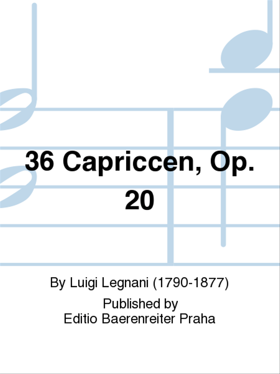 36 Capriccen, op. 20 Acoustic Guitar scores gallery preview page 1