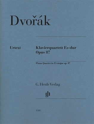 Book cover for Piano Quartet E-Flat Major, Op. 87