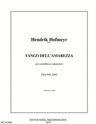 Book cover for Tango dell'amarezza