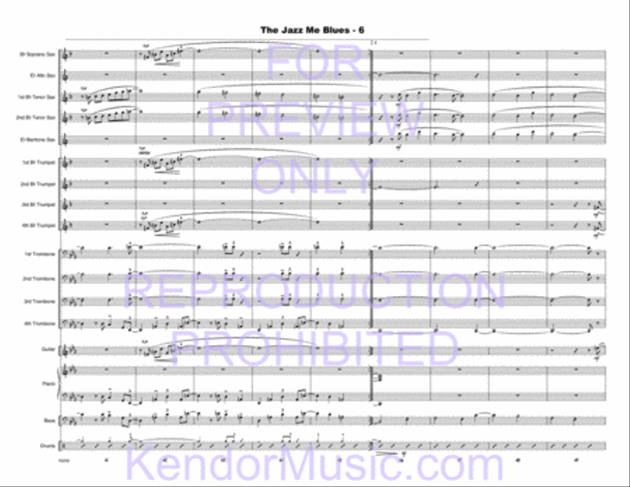 Jazz Me Blues, The Jazz Me Blues, The Choir scores gallery preview page 39