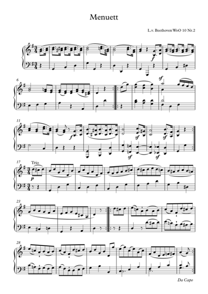 6 Minuets, WoO 10 (Beethoven, Ludwig van)