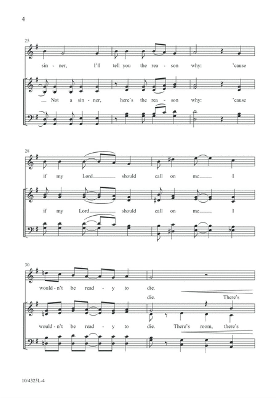 Plenty Good Room Plenty Good Room 4-Part scores gallery preview page 4