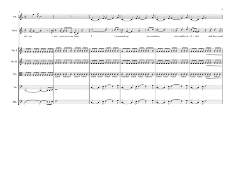 Never Tear Us Apart Large Ensemble scores gallery preview page 3
