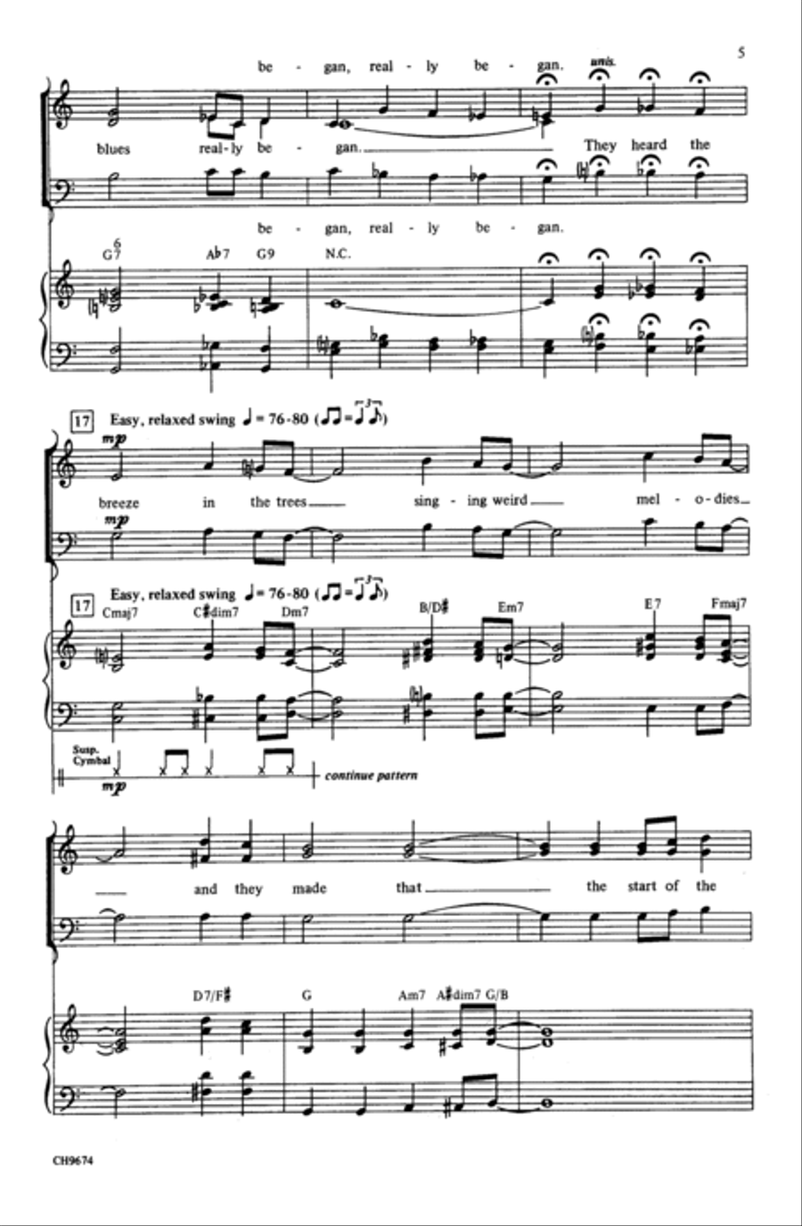 The Birth of the Blues 3-Part scores gallery preview page 4