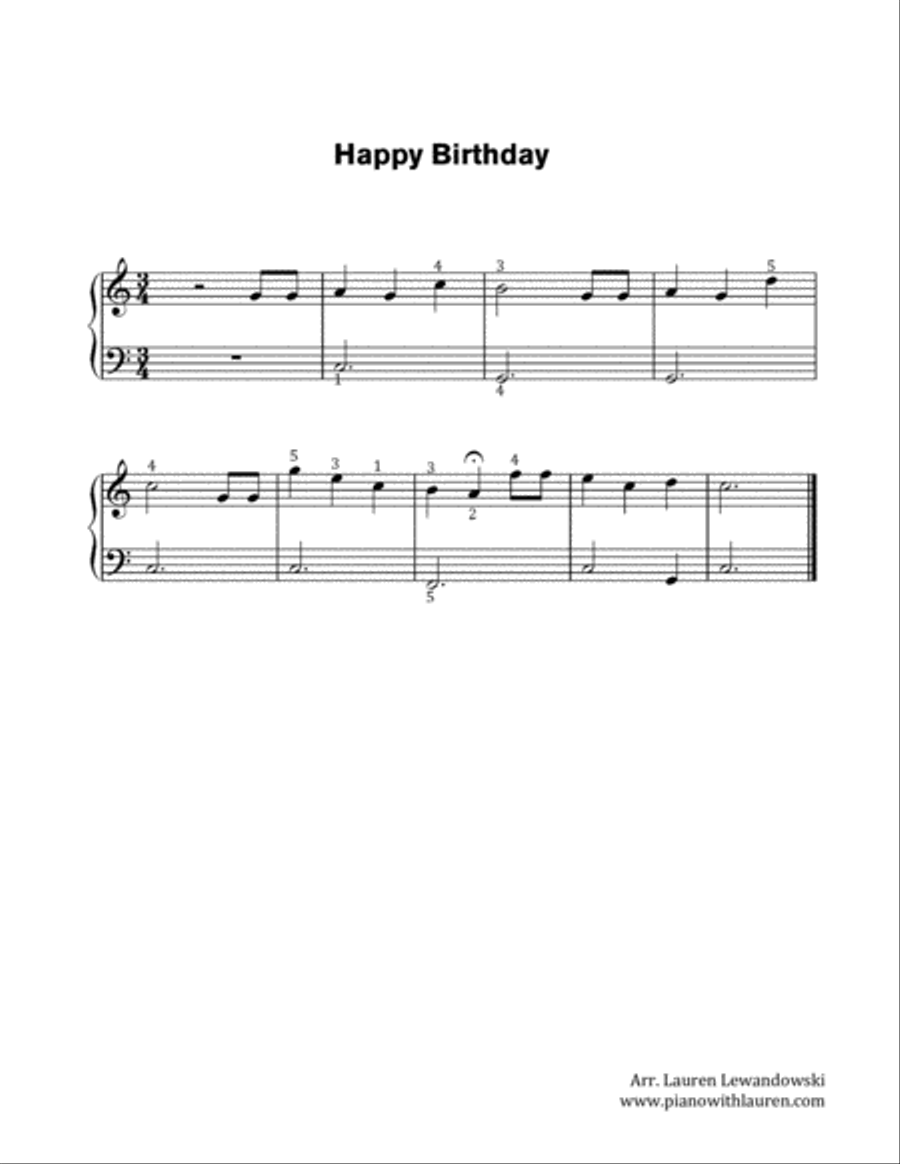 Happy Birthday - 10 Arrangements for All Levels Piano Method scores gallery preview page 4