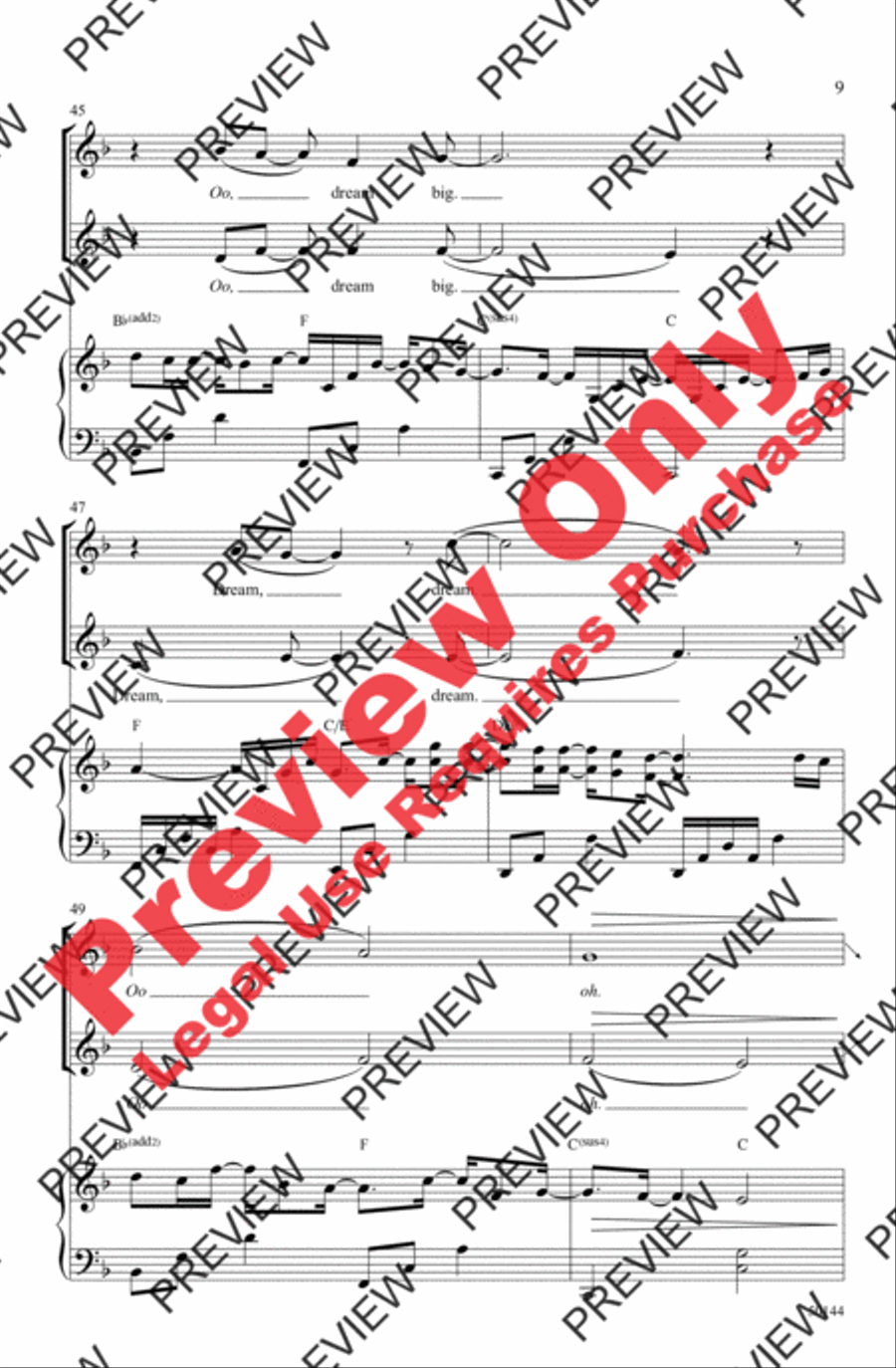 Dream Big Dream Big 2-Part scores gallery preview page 9