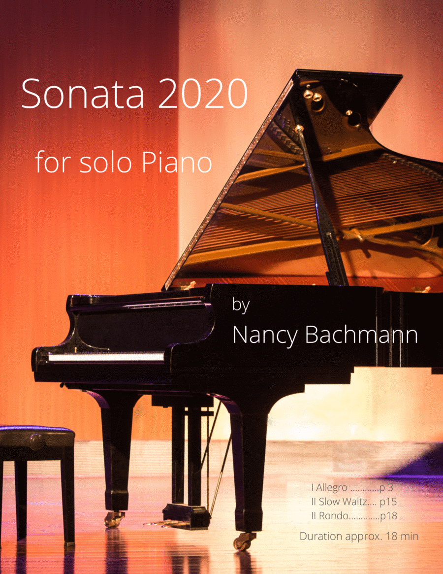 Sonata 2020 for solo piano Piano Solo scores gallery preview page 1