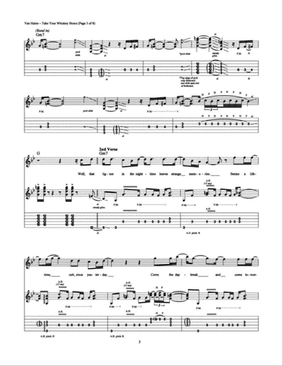 Take Your Whiskey Home Electric Guitar scores gallery preview page 3