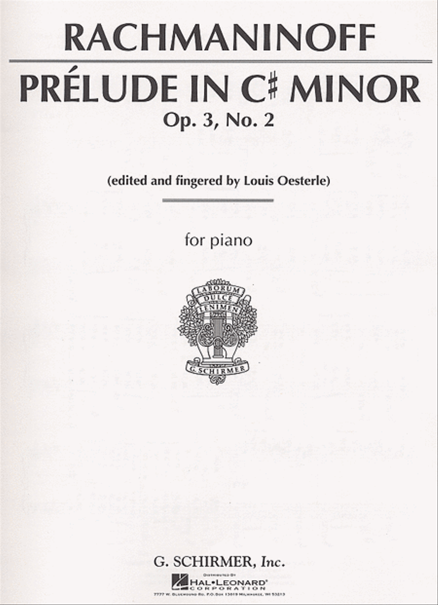 Prelude in C# Minor, Op. 3, No. 2 Piano Solo scores gallery preview page 1