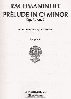 Book cover for Prelude in C# Minor, Op. 3, No. 2