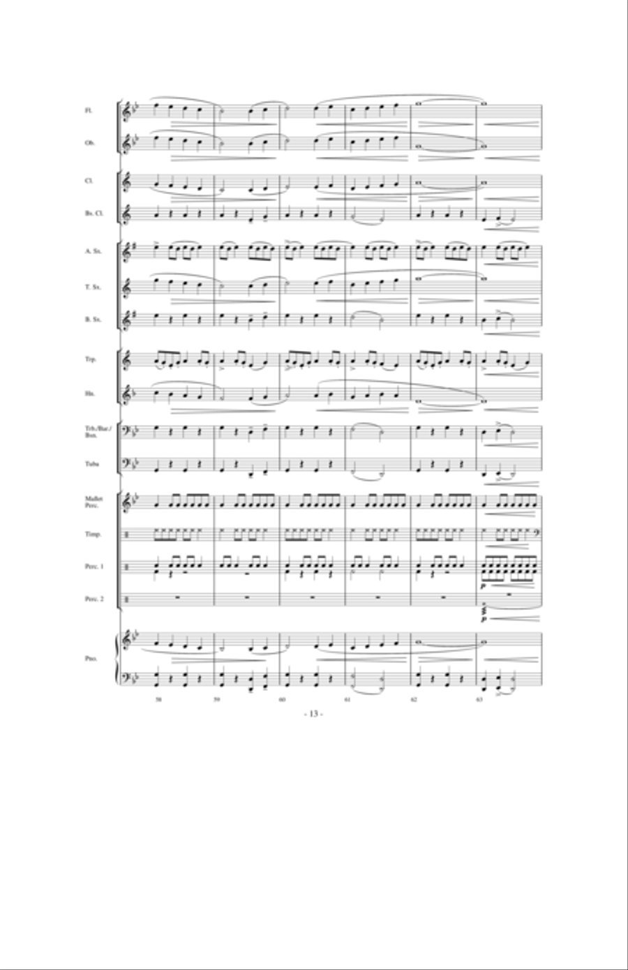 Moto Continuo Moto Continuo Concert Band scores gallery preview page 4
