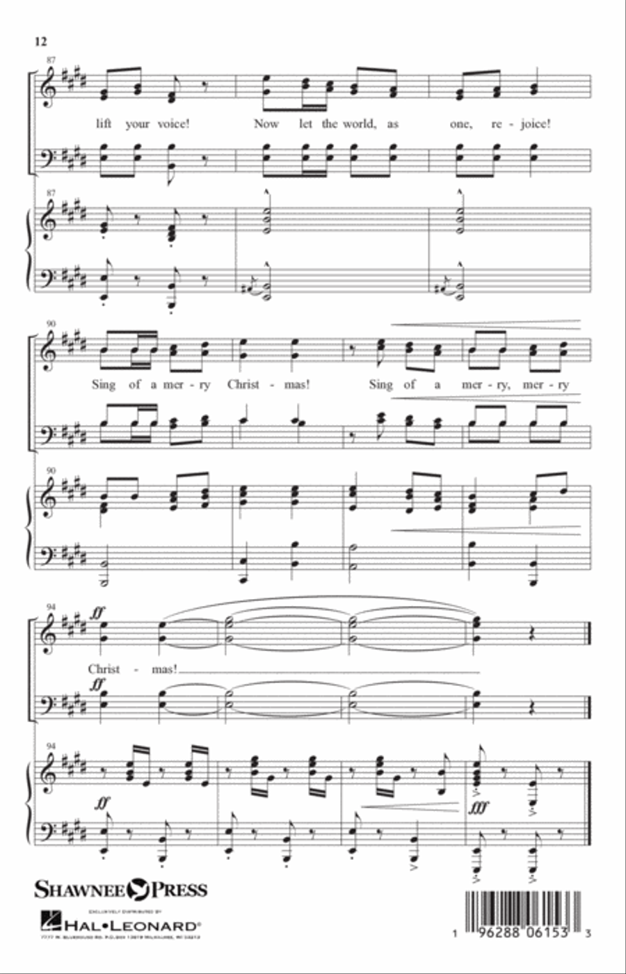 Sing Of A Merry Christmas 4-Part scores gallery preview page 11