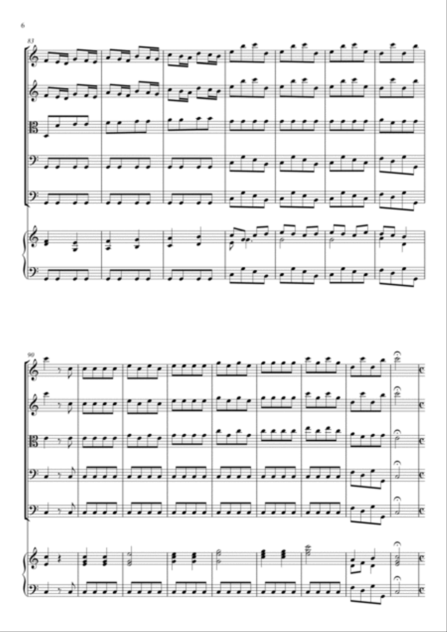Concerto for Strings in C major RV 109 String Orchestra scores gallery preview page 5