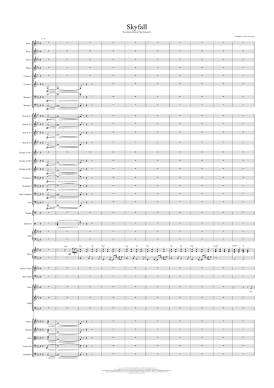 Skyfall Full Orchestra scores gallery preview page 2