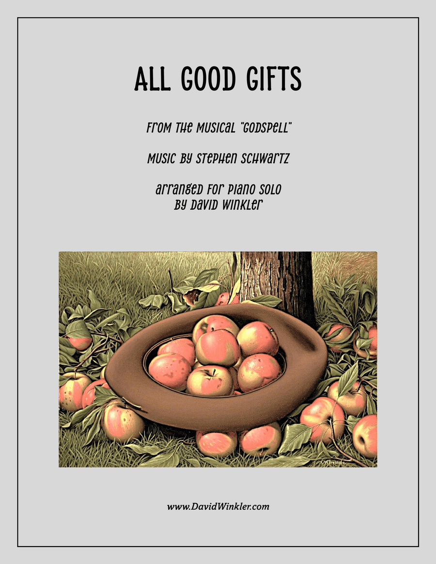 All Good Gifts All Good Gifts Piano Solo scores gallery preview page 1