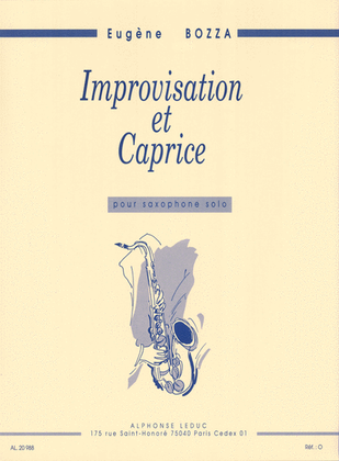 Book cover for Improvisation et Caprice
