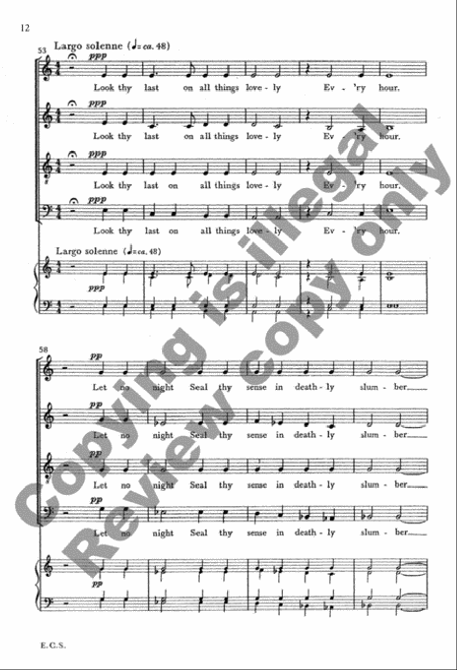 Fare Well 4-Part scores gallery preview page 23
