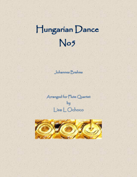Hungarian Dance No5 for Flute Quartet image number null