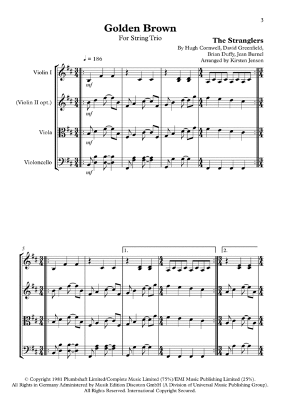 Golden Brown String Trio scores gallery preview page 3