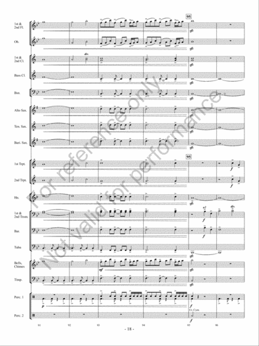 Hope Springs Eternal Concert Band scores gallery preview page 17