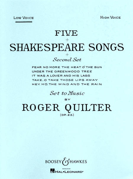 Five Shakespeare Songs, Op. 23
