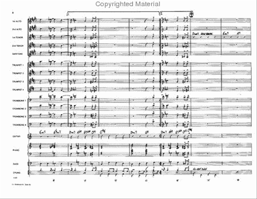 One For Woody Jazz Ensemble scores gallery preview page 7