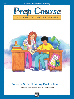 Book cover for Alfred's Basic Piano Prep Course Activity & Ear Training, Book E