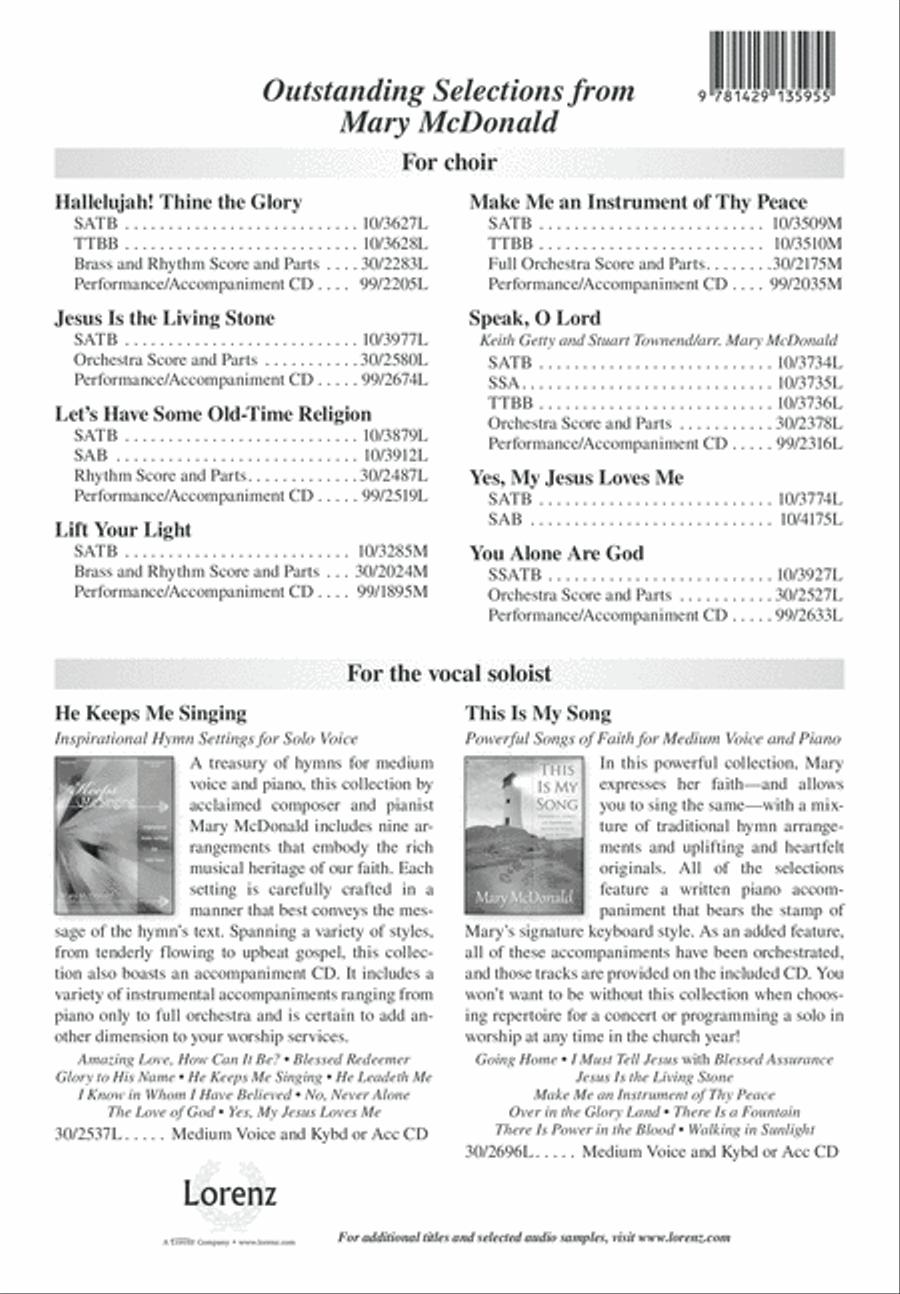 Jesus, Keep Me Near the Cross 4-Part scores gallery preview page 13